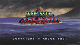 Title screen of Devil Island on the Arcade.