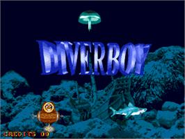 Title screen of Diver Boy on the Arcade.