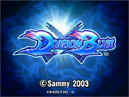 Title screen of Dolphin Blue on the Arcade.