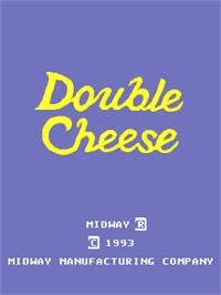 Title screen of Double Cheese on the Arcade.