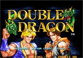 Title screen of Double Dragon on the Arcade.
