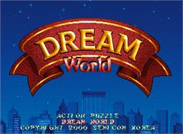 Title screen of Dream World on the Arcade.