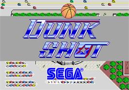 Title screen of Dunk Shot on the Arcade.