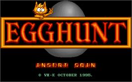 Title screen of Egg Hunt on the Arcade.