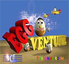 Title screen of Egg Venture on the Arcade.