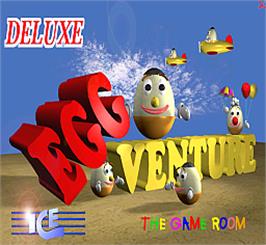 Title screen of Egg Venture Deluxe on the Arcade.