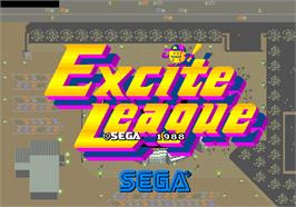 Title screen of Excite League on the Arcade.