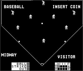 Title screen of Extra Inning on the Arcade.