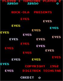 Title screen of Eyes on the Arcade.