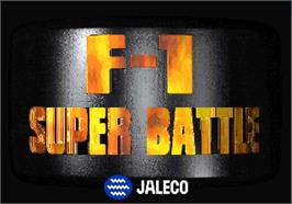 Title screen of F1 Super Battle on the Arcade.