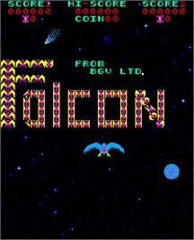 Title screen of Falcon on the Arcade.