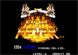 Title screen of Fight Fever on the Arcade.