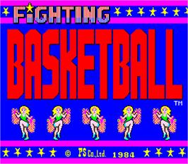 Title screen of Fighting Basketball on the Arcade.