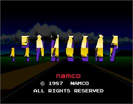 Title screen of Final Lap on the Arcade.