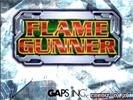 Title screen of Flame Gunner on the Arcade.