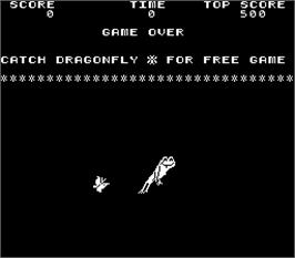 Title screen of Frogs on the Arcade.