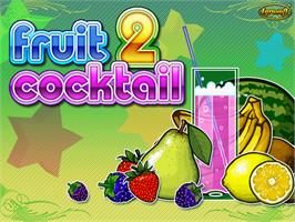 Title screen of Fruit Cocktail 2 on the Arcade.