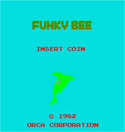 Title screen of Funky Bee on the Arcade.