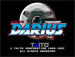 Title screen of G-Darius on the Arcade.
