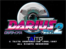 Title screen of G-Darius Ver.2 on the Arcade.
