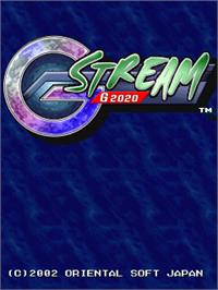 Title screen of G-Stream G2020 on the Arcade.