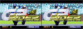 Title screen of GP Rider on the Arcade.