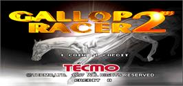 Title screen of Gallop Racer 2 on the Arcade.