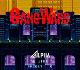 Title screen of Gang Wars on the Arcade.