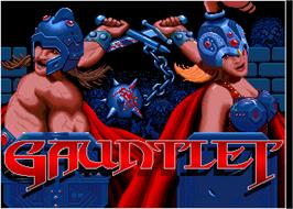 Title screen of Gauntlet on the Arcade.
