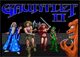 Title screen of Gauntlet II on the Arcade.