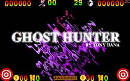Title screen of Ghost Hunter on the Arcade.