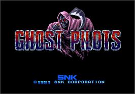 Title screen of Ghost Pilots on the Arcade.