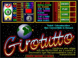 Title screen of GiroTutto on the Arcade.