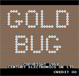 Title screen of Gold Bug on the Arcade.