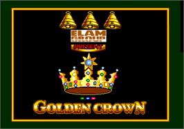 Title screen of Golden Crown on the Arcade.