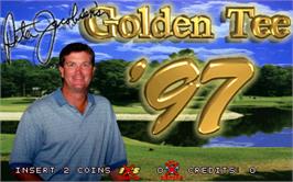 Title screen of Golden Tee '97 Tournament on the Arcade.