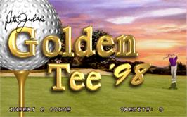 Title screen of Golden Tee '98 on the Arcade.