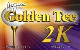 Title screen of Golden Tee 2K on the Arcade.