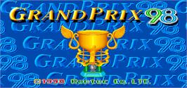 Title screen of Grand Prix '98 on the Arcade.