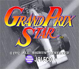 Title screen of Grand Prix Star on the Arcade.