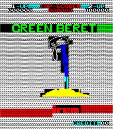 Title screen of Green Beret on the Arcade.