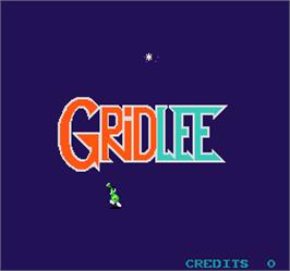 Title screen of Gridlee on the Arcade.