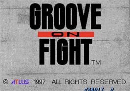 Title screen of Groove on Fight - Gouketsuji Ichizoku 3 on the Arcade.