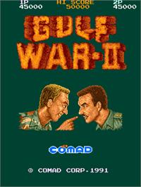 Title screen of Gulf War II on the Arcade.