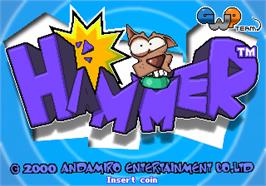 Title screen of Hammer on the Arcade.