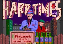 Title screen of Hard Times on the Arcade.