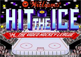 Title screen of Hit the Ice on the Arcade.