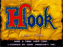 Title screen of Hook on the Arcade.