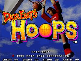 Title screen of Hoops on the Arcade.