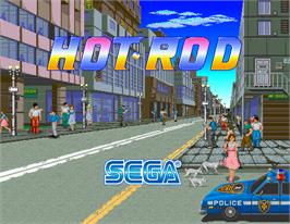 Title screen of Hot Rod on the Arcade.